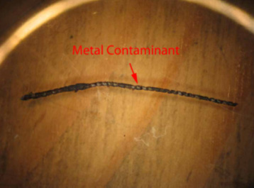 metal contaminant