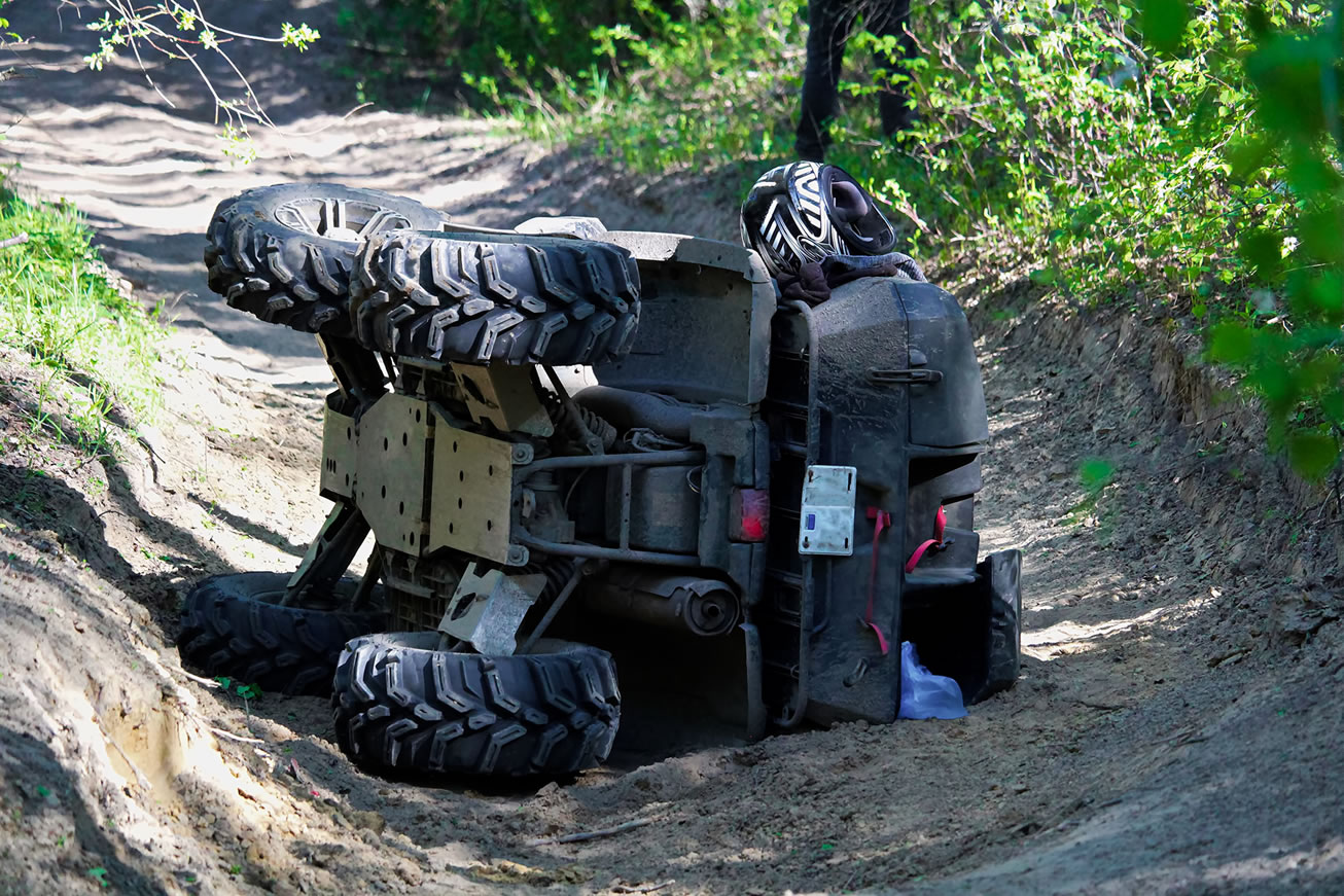 ATV upside down Photo1