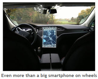 image of smarphone in a vehicle