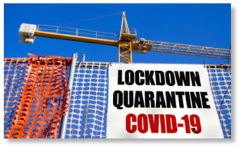 COVID 19 lockdown sign image