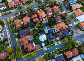 City houses overview image