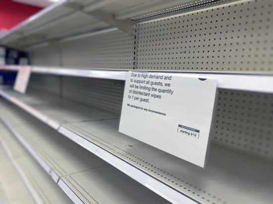 Image of empty shelves