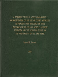 Dr. Russell Darnell: Use of Expert Witnesses (book)