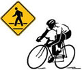 bicycle rider and crosswalk image