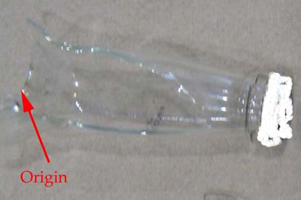 neck portion broken bottle figure 1 photo